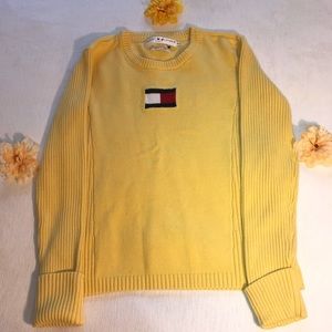Tommy Hilfiger Yellow Winter Sweater